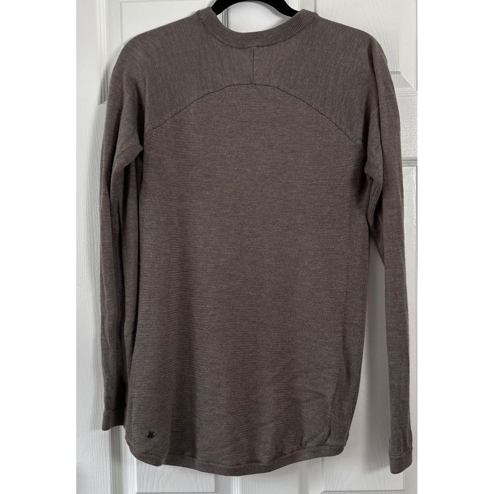 Lululemon Lotus Long Sleeve Raglan Crew Neck Knit Sweater Logo Size Small - Picture 6 of 7